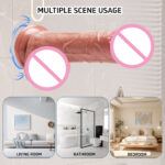 SexLure Realistic Silicone Dildo with Ergonomic Full Body Design - Image 8