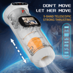 SexLure LCD Telescopic Heated Masturbation Device with Multi Mode Control - Image 3