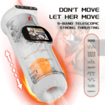 SexLure LCD Telescopic Heated Device with Intelligent Vibration System - Image 6