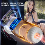 SexLure LCD Telescopic Heated Masturbation Device with Multi Mode Control - Image 4