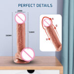 SexLure Realistic Silicone G Point Dildo with Waterproof Design - Image 13