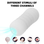 SexLure Triple Texture Manual Stroker Soft Elastic Waterproof Reusable - Image 2