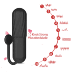 SexLure Mini Waterproof Silent Vibrator With 10 Strong Modes USB Rechargeable - Image 3