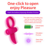 SexLure Quiet Waterproof Silicone Vibrating Ring for Couples - Image 11