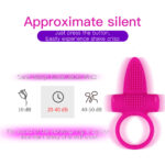 SexLure Quiet Waterproof Silicone Vibrating Ring for Couples - Image 12