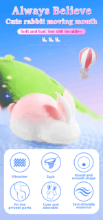 SexLure BoBo Rabbit Vibrator with 10 Vibration and Sucking Modes - Image 8