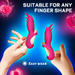 SexLure Six Finger Magic Set Wearable Liquid Silicone Vibrator with 12 Vibration Modes & Magnetic Charging - Image 4