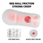 SexLure Triple Texture Manual Stroker Soft Elastic Waterproof Reusable - Image 4