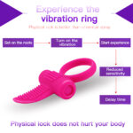 SexLure Quiet Waterproof Silicone Vibrating Ring for Couples - Image 4