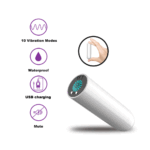 SexLure Waterproof Silent Vibration Bullet With 10 Powerful Modes USB Rechargeable - Image 4