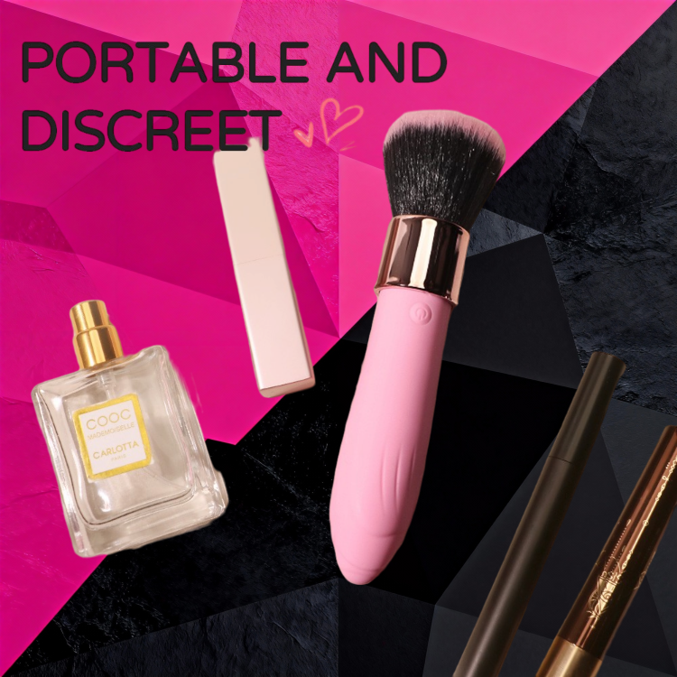 3 SexLure Love Brush Vibrating Makeup Brush with 10 Frequencies and Waterproof Design - Image 1