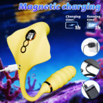 SexLure Manta Ray Sucking Retractable Vibrator With 9 Modes LCD Display USB Charging - Image 4