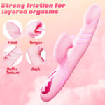 SexLure Orgasm Booster G-Spot Vibrator with Telescopic and Licking Functions - Image 3