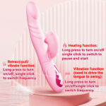 SexLure Orgasm Booster G-Spot Vibrator with Telescopic and Licking Functions - Image 5