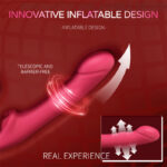 SexLure Inflatable Thrusting Silicone Vibrator with Multi Motor Design - Image 2