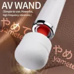 SexLure High Frequency Body Wand Massager with Wide Silicone Head - Image 3