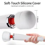 SexLure High Frequency Body Wand Massager with Wide Silicone Head - Image 4