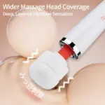 SexLure High Frequency Body Wand Massager with Wide Silicone Head - Image 5