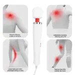 SexLure High Frequency Body Wand Massager with Wide Silicone Head - Image 8