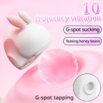 SexLure BoBo Rabbit Vibrator with 10 Vibration and Sucking Modes - Image 4