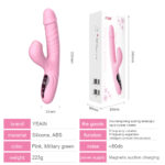 SexLure Multifunctional Waterproof Vibrator With Heating Sucking Telescopic 5 Modes USB Rechargeable - Image 3
