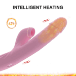 SexLure Multifunctional Waterproof Vibrator With Heating Sucking Telescopic 5 Modes USB Rechargeable - Image 6
