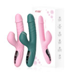 SexLure Multifunctional Waterproof Vibrator With Heating Sucking Telescopic 5 Modes USB Rechargeable - Image 2