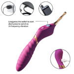 SexLure Queen Scepter Vibrator with 10 Vibration Modes and Ripple Design - Image 4