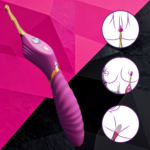 SexLure Queen Scepter Vibrator with 10 Vibration Modes and Ripple Design
