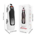 SexLure Bluetooth Telescopic Aircraft Cup with Heating and LCD Control - Image 2