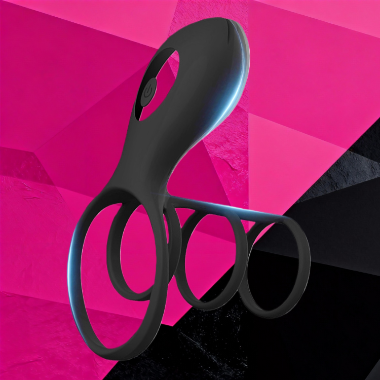 画板 1 SexLure Dual Motor Waterproof Couples Ring with Clitoral Stimulation - Image 1