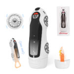 SexLure Bluetooth Telescopic Aircraft Cup with Heating and LCD Control - Image 12