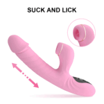 SexLure Multifunctional Waterproof Vibrator With Heating Sucking Telescopic 5 Modes USB Rechargeable - Image 10