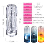 SexLure 3 Style Air Suction Male Masturbator Cup Soft TPE Channel, Negative Pressure Tightness, Optional Vibration Motor - Image 19