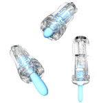 SexLure 3 Style Air Suction Male Masturbator Cup Soft TPE Channel, Negative Pressure Tightness, Optional Vibration Motor - Image 9