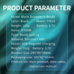 SexLure Black Strawberry Beads Vibrating Anal Beads with Triple Motors for Intense Dual Orgasms and Prostate Stimulation - Image 13