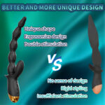 SexLure Black Strawberry Beads Vibrating Anal Beads with Triple Motors for Intense Dual Orgasms and Prostate Stimulation - Image 11