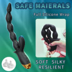 SexLure Black Strawberry Beads Vibrating Anal Beads with Triple Motors for Intense Dual Orgasms and Prostate Stimulation - Image 8