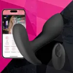 SexLure App Controlled Vibrating Anal Plug Dual Use Silicone 9 Modes Waterproof