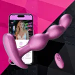 SexLure Wearable Vibrating Anal Beads App Control 9 Modes Silicone Waterproof