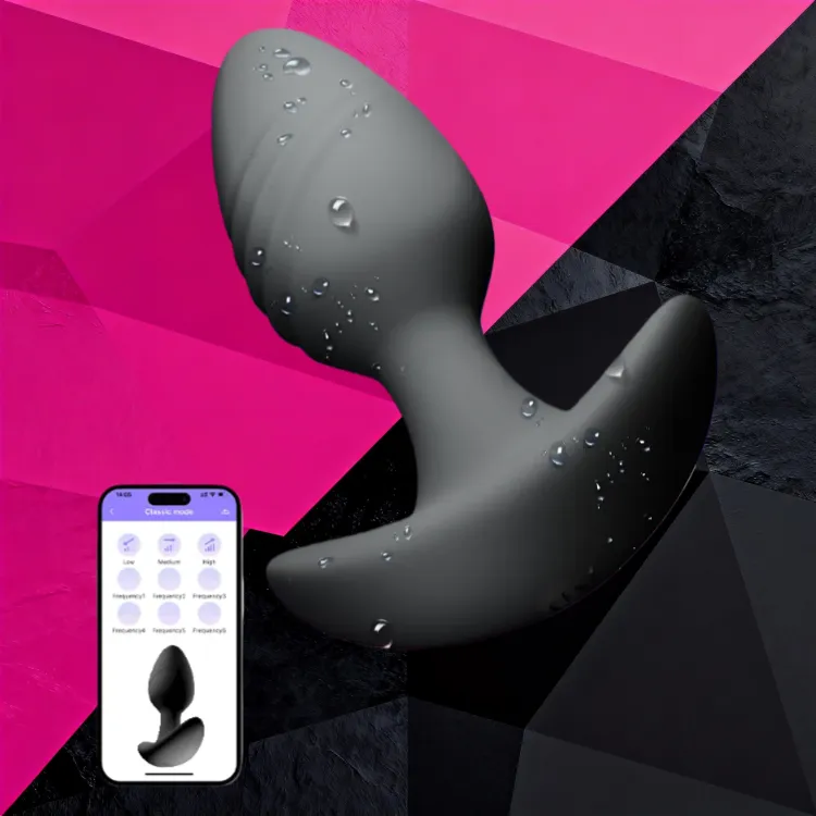 1 SexLure New Look Vibrating Anal Plug Silicone App Control 9 Modes Waterproof - Image 1