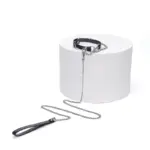 SexLure Snake Pattern Hook Buckle Collar PU Neck Accessory with Metal Ring Design - Image 2