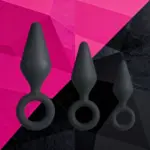 SexLure Vibrating Anal Plug Set with 3 Sizes Waterproof Silicone