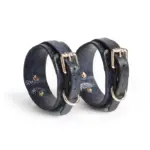 SexLure Snake Pattern Support Bar with Wrist and Ankle Loops Adjustable PU Design - Image 2