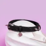 SexLure Studded PU Choker Adjustable Black Neck Accessory - Image 3