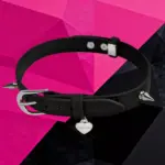 SexLure Studded PU Choker Adjustable Black Neck Accessory