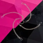 SexLure Chain Cross Buckle Bracelet Zinc Alloy 22cm