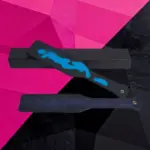 SexLure Heat Sensitive Snake Pattern Short Paddle 32.5cm PU Material Comfortable Stylish Play