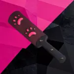 SexLure Temperature Sensitive Cat Paw Cross Paddle PU Material