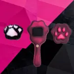 SexLure Temperature Sensitive Bear Paw Short Paddle PU Material